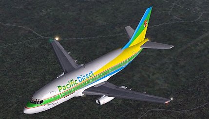 Vivid colours in the Pacific evening Sun